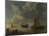 A Calm Sea, 1655-1657-Hendrick Jacobsz Dubbels-Mounted Giclee Print