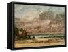 A Calm Seascape (Oil on Canvas)-Gustave Courbet-Framed Stretched Canvas