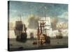 A Calm with British Shipping at Anchor-L^ deMan-Stretched Canvas