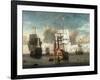 A Calm with British Shipping at Anchor-L^ deMan-Framed Giclee Print