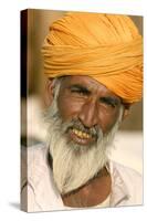 A Camel Breeder at the Pushkar Camel Fair, Rajasthan, Pushkar, India-David Noyes-Stretched Canvas