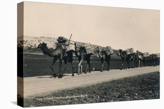 A Camel Train Bound for Damascus, 1936-null-Stretched Canvas