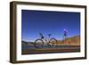 A Camera, Tripod and Bicycle on a Full Moon Night at Yamdrok Lake, Tibet, China-Stocktrek Images-Framed Photographic Print