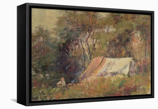 A Camp in the Bush, Macedon, 20Th Century-Frederick McCubbin-Framed Stretched Canvas