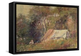 A Camp in the Bush, Macedon, 20Th Century-Frederick McCubbin-Framed Stretched Canvas