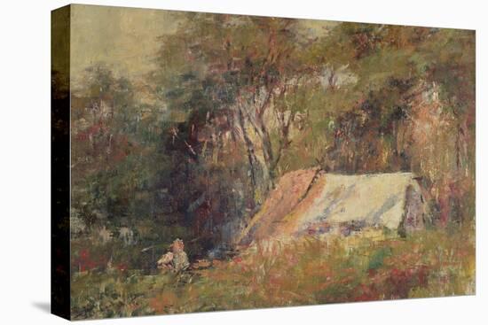 A Camp in the Bush, Macedon, 20Th Century-Frederick McCubbin-Stretched Canvas