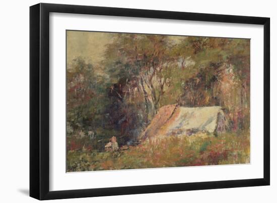 A Camp in the Bush, Macedon, 20Th Century-Frederick McCubbin-Framed Giclee Print