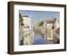 A Canal in Burano, Venice-Paul Mathieu-Framed Giclee Print