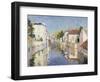 A Canal in Burano, Venice-Paul Mathieu-Framed Giclee Print
