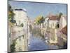 A Canal in Burano, Venice-Paul Mathieu-Mounted Giclee Print