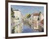 A Canal in Burano, Venice-Paul Mathieu-Framed Giclee Print