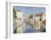 A Canal in Burano, Venice-Paul Mathieu-Framed Giclee Print