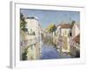 A Canal in Burano, Venice-Paul Mathieu-Framed Giclee Print