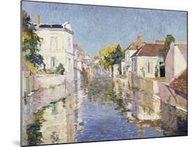 A Canal in Burano, Venice-Paul Mathieu-Mounted Giclee Print