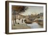 A Canal in Quimperle, 20Th Century (Oil on Canvas)-Jean Francois Raffaelli-Framed Giclee Print