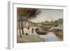 A Canal in Quimperle, 20Th Century (Oil on Canvas)-Jean Francois Raffaelli-Framed Giclee Print