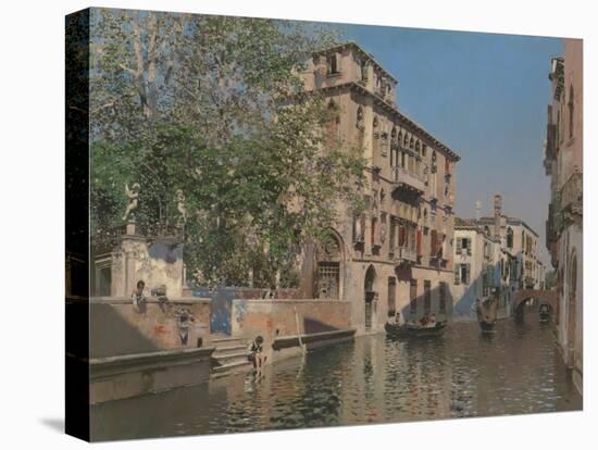 A Canal in Venice, c.1875-Martin Rico y Ortega-Stretched Canvas