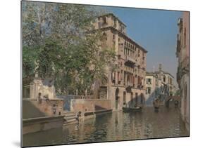 A Canal in Venice, c.1875-Martin Rico y Ortega-Mounted Giclee Print