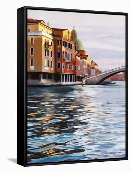 A Canal in Venice-Helen J. Vaughn-Framed Stretched Canvas