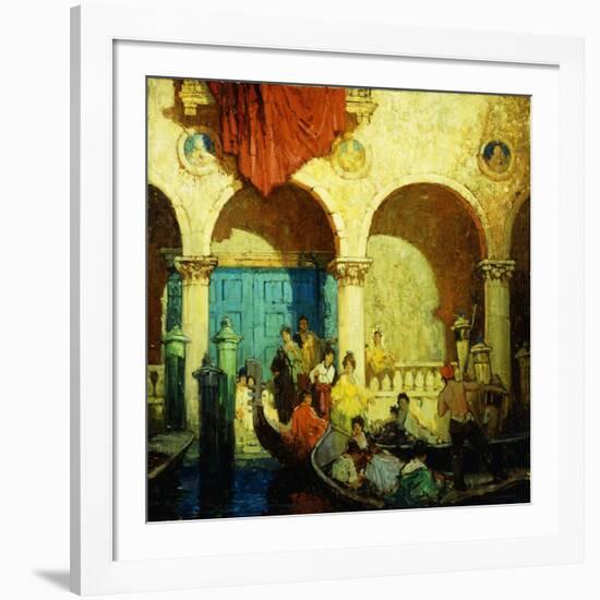 A Canal in Venice-Frederick M. Grant-Framed Giclee Print