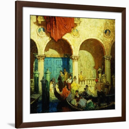 A Canal in Venice-Frederick M. Grant-Framed Giclee Print