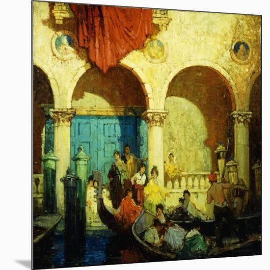 A Canal in Venice-Frederick M. Grant-Mounted Giclee Print