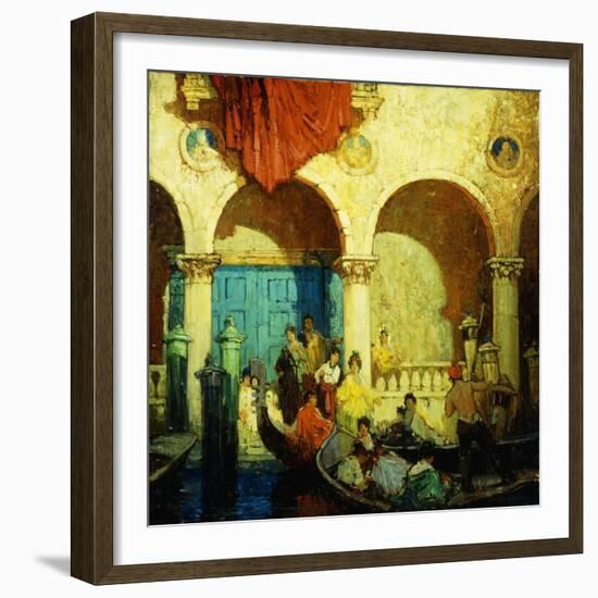 A Canal in Venice-Frederick M. Grant-Framed Giclee Print