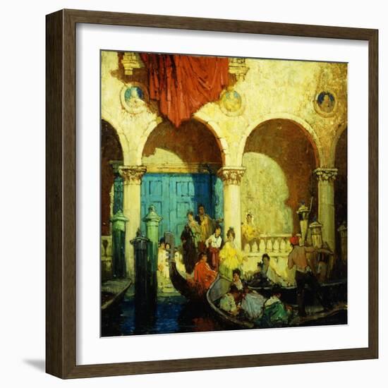 A Canal in Venice-Frederick M. Grant-Framed Giclee Print