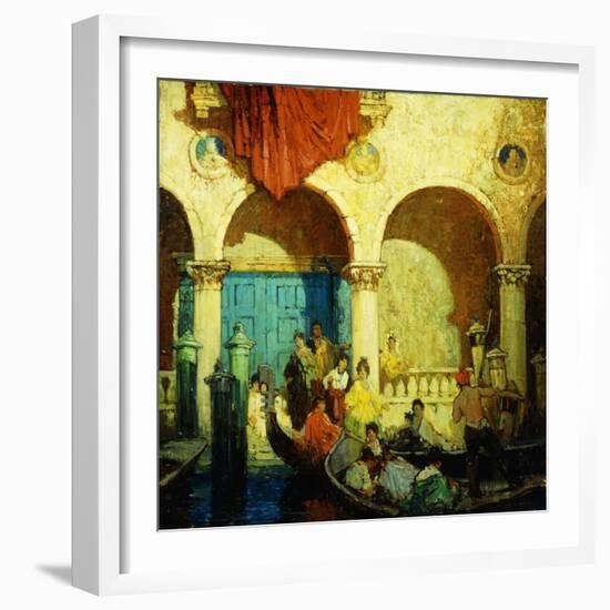 A Canal in Venice-Frederick M. Grant-Framed Giclee Print