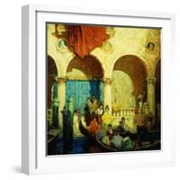 A Canal in Venice-Frederick M. Grant-Framed Premium Giclee Print