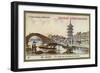 A Canal Near Canton, China-null-Framed Giclee Print