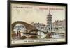 A Canal Near Canton, China-null-Framed Giclee Print