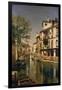 A Canal Scene in Venice-Cristofano Allori-Framed Giclee Print