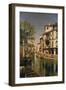 A Canal Scene in Venice-Cristofano Allori-Framed Giclee Print