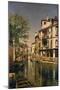 A Canal Scene in Venice-Cristofano Allori-Mounted Giclee Print