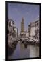 A Canal Scene, Venice-Cleofas Almanza-Framed Giclee Print