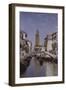 A Canal Scene, Venice-Cleofas Almanza-Framed Giclee Print