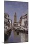 A Canal Scene, Venice-Cleofas Almanza-Mounted Giclee Print