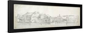 A Canal with Buildings-Jan Van Goyen-Framed Giclee Print