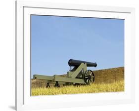 A Cannon at Fort Barrancas, NAS Pensacola Fl.-John Clark-Framed Photographic Print