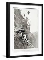 A Cannonade on the Matterhorn, 1862, from "The Ascent of the Matterhorn"-James Mahoney-Framed Giclee Print