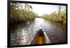 A Canoe in Mangroves, Everglades National Park, Florida-Ian Shive-Framed Photographic Print
