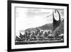 A Canoe of the Sandwich Islands, Late 18th Century-Page-Framed Giclee Print