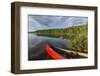 A Canoe on the Shore of Bald Mountain Pond. Bald Mountain Township, Maine-Jerry and Marcy Monkman-Framed Photographic Print