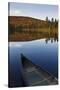 A Canoe on the Shore of Pond of Safety, Randolph Forest. New Hampshire-Jerry & Marcy Monkman-Stretched Canvas