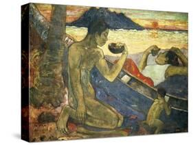 A Canoe (Tahitian Family), 1896-Paul Gauguin-Stretched Canvas