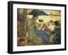 A Canoe (Tahitian Family), 1896-Paul Gauguin-Framed Giclee Print