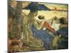 A Canoe (Tahitian Family), 1896-Paul Gauguin-Mounted Giclee Print