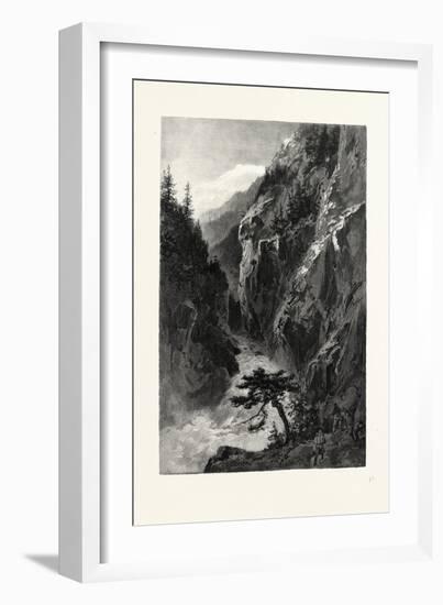 A Canon on the Homathco, Canada, Nineteenth Century-null-Framed Giclee Print