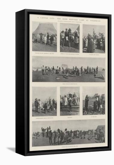 A Canvas City, the Boer Refugee Camp at Volksrust-null-Framed Stretched Canvas